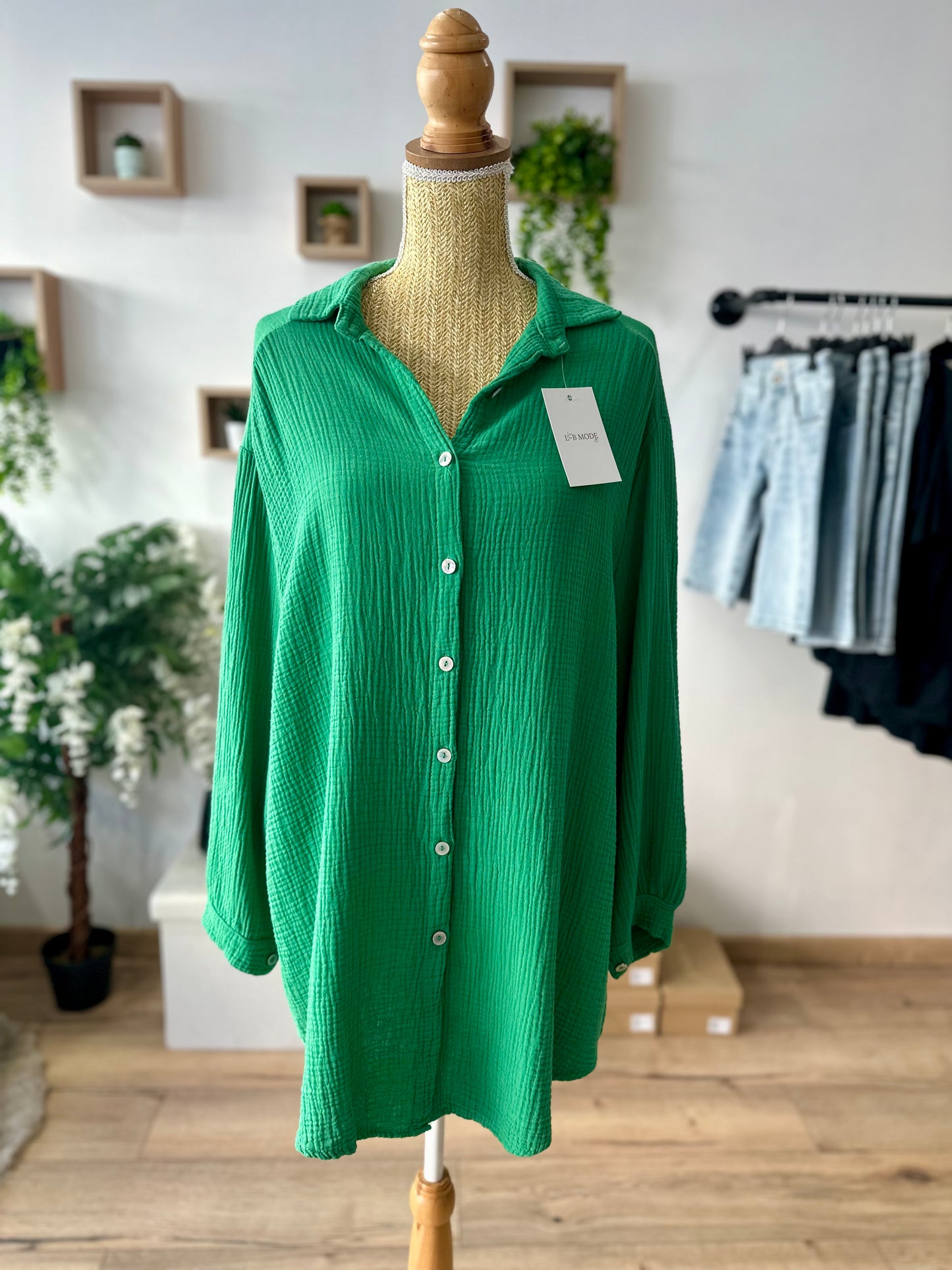 Chemise verte