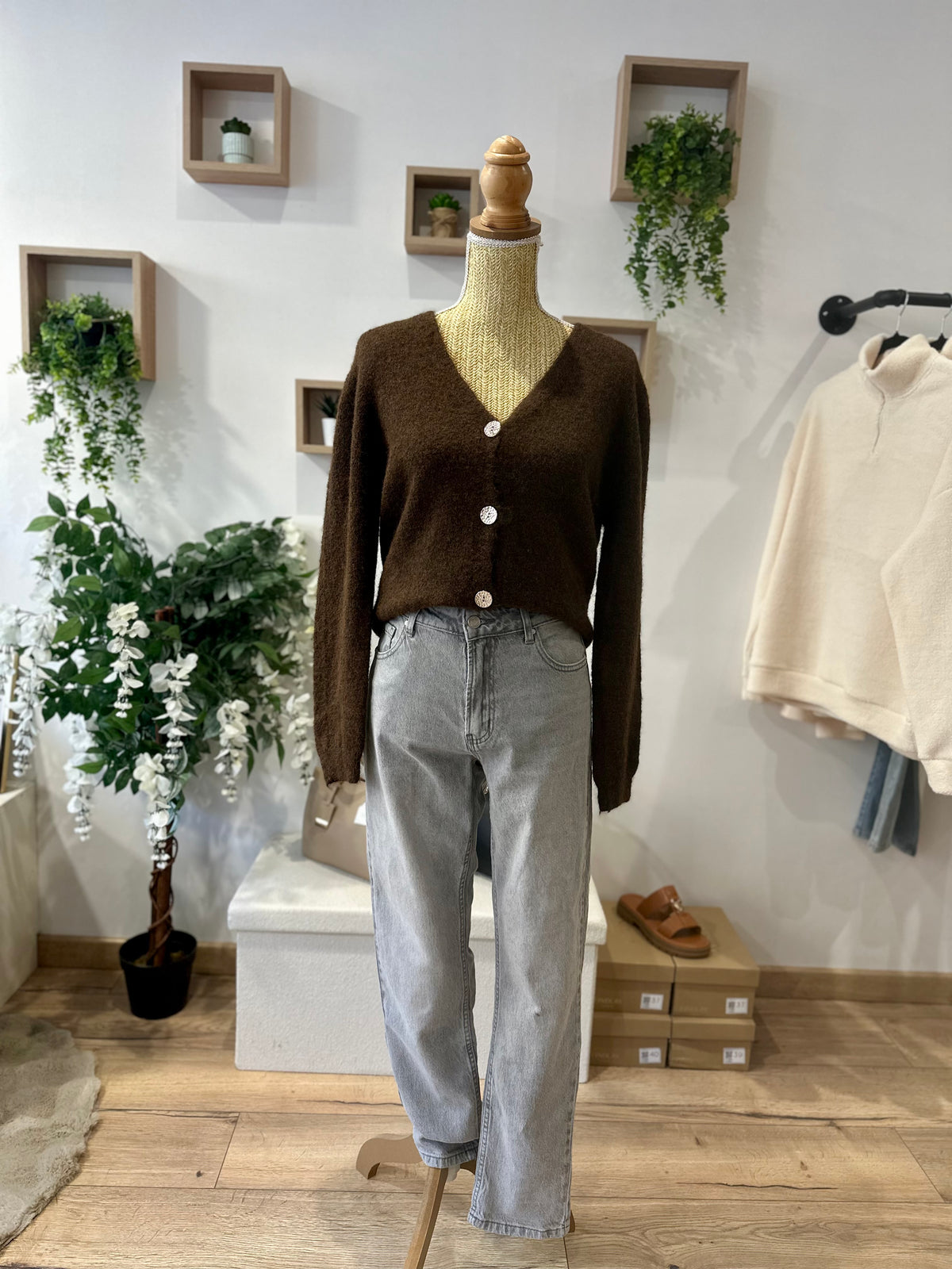 Jean mom fit stretch