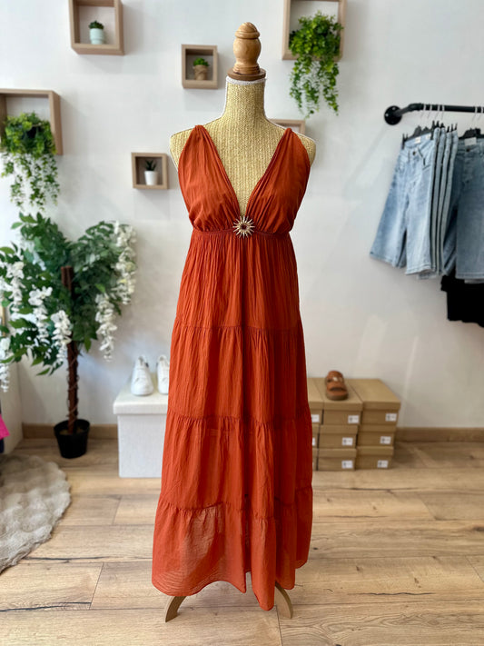 Robe broche soleil