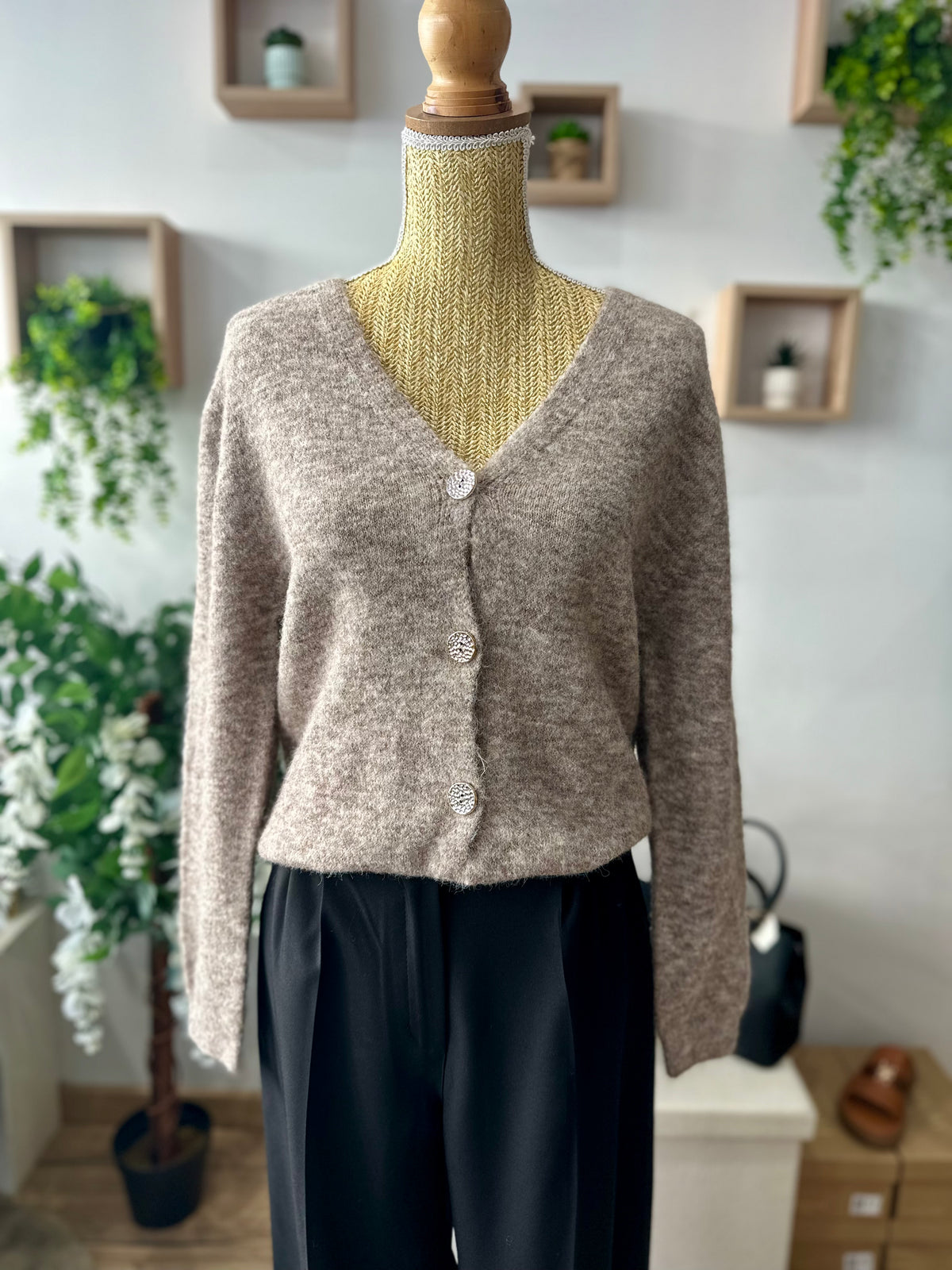 Cardigan Lina taupe